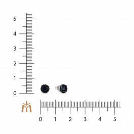 Серьги с сапфирами и цветными сапфирами