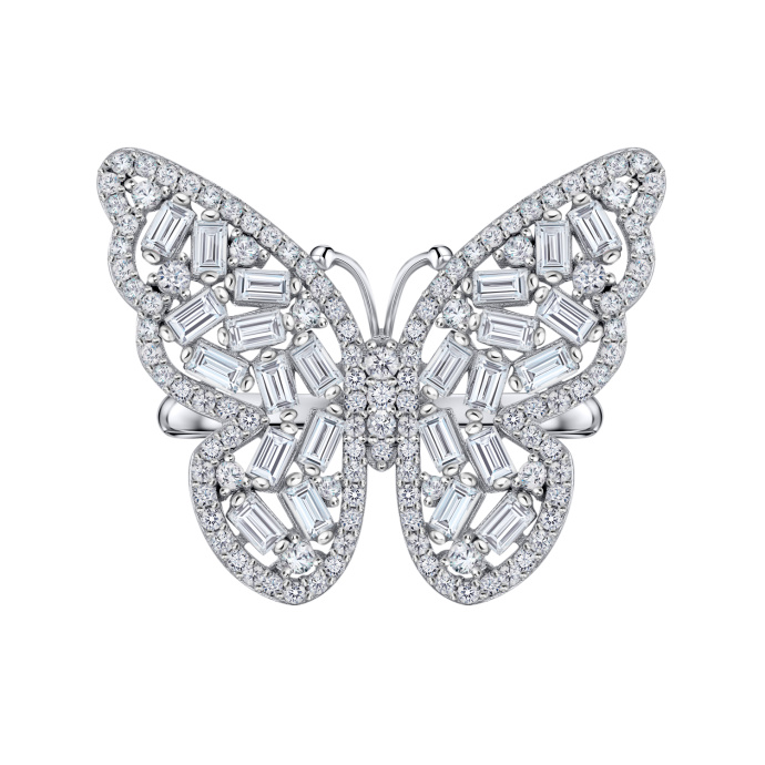 Кольцо с фианитами - фото 2