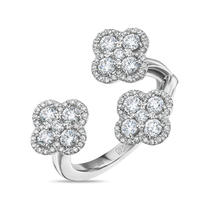 Кольцо с бриллиантами - фото 1