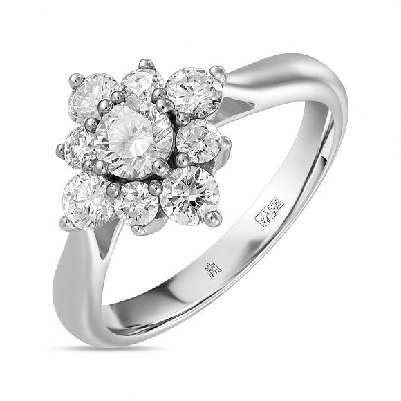 Кольцо с бриллиантами R01-100-35524 - Фото 1