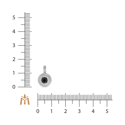 Подвеска с цветными сапфирами