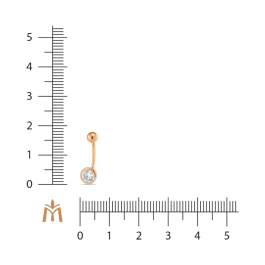 Изделие для пирсинга с фианитом