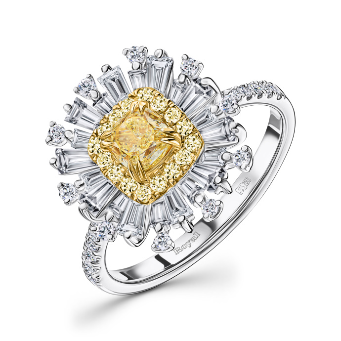 Кольцо с бриллиантами - фото 1