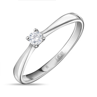 Кольцо с бриллиантом - фото 1