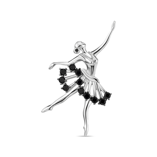 Брошь с фианитами