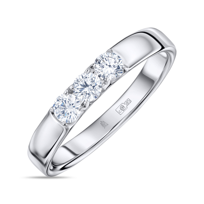 Кольцо с бриллиантом - фото 1