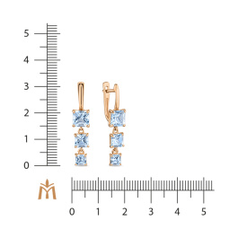 Серьги с топазами