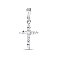 Крест с бриллиантами - фото 1 Крест с бриллиантами - фото 1