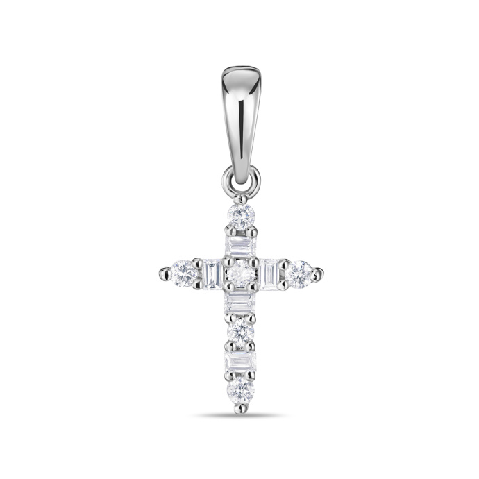 Крест с бриллиантами - фото 1 Крест с бриллиантами - фото 1