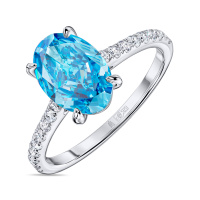 Кольцо с бриллиантом - фото 1