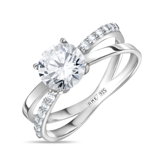 Кольцо с фианитами