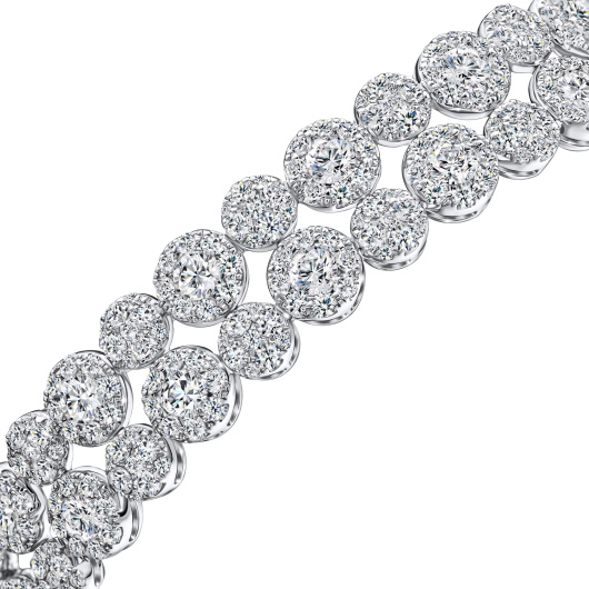 Браслет жесткий с бриллиантами