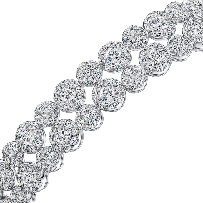 Браслет жесткий с бриллиантами - фото 2