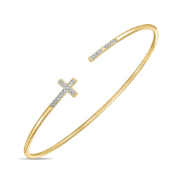 Браслет жесткий с бриллиантами