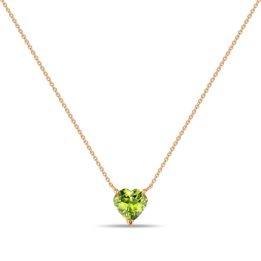 Колье с перидотом