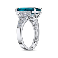 Кольцо с бриллиантами и турмалином - фото 2 Кольцо с бриллиантами и турмалином - фото 2