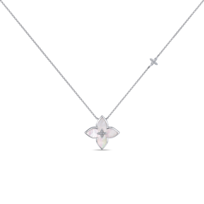 Колье с бриллиантами и перламутром - фото 1