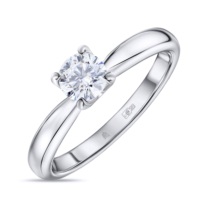 Кольцо с бриллиантом - фото 1