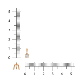 Подвеска с бриллиантом