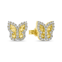 Серьги с фианитами - фото 1 Серьги с фианитами - фото 1