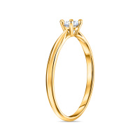 Кольцо с фианитом - фото 2