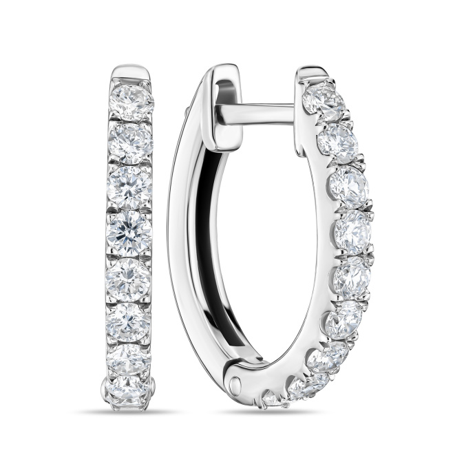 Серьги с бриллиантами - фото 1 Серьги с бриллиантами - фото 1