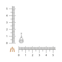 Подвеска с бриллиантом - фото 2