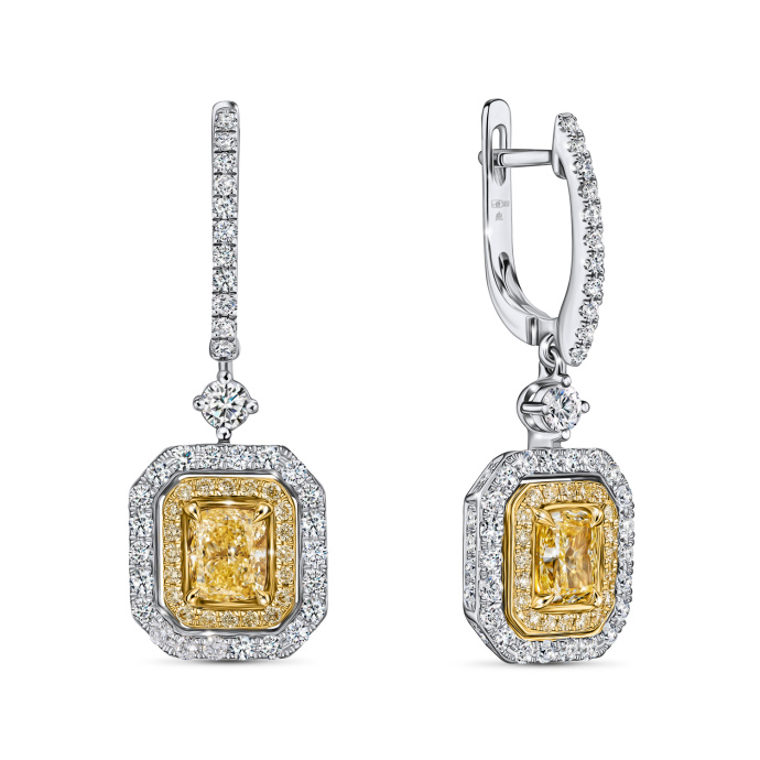 Серьги с бриллиантами - фото 1 Серьги с бриллиантами - фото 1