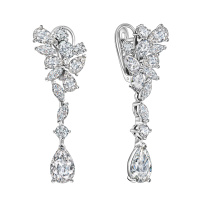 Серьги с бриллиантом - фото 1