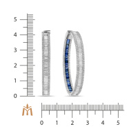 Серьги с бриллиантами и сапфирами - фото 2 Серьги с бриллиантами и сапфирами - фото 2