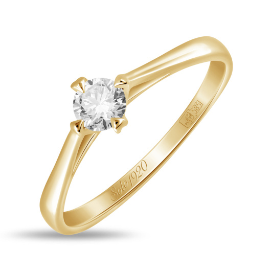 Кольцо с бриллиантом