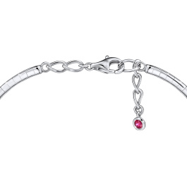 Браслет жесткий с бриллиантами и рубином