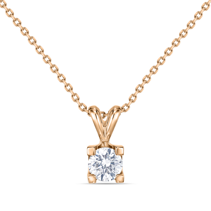 Колье с бриллиантом - фото 1