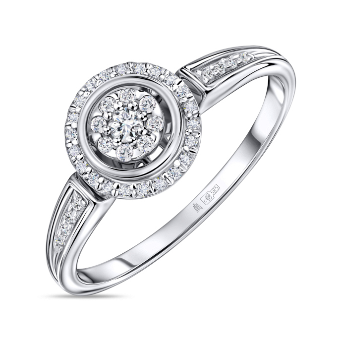 Кольцо с бриллиантами - фото 1