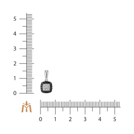 Подвеска с бриллиантами и облагороженными бриллиантами