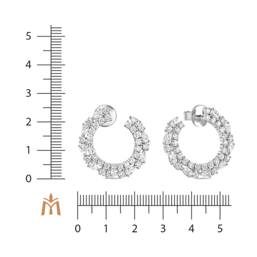 Серьги с бриллиантом