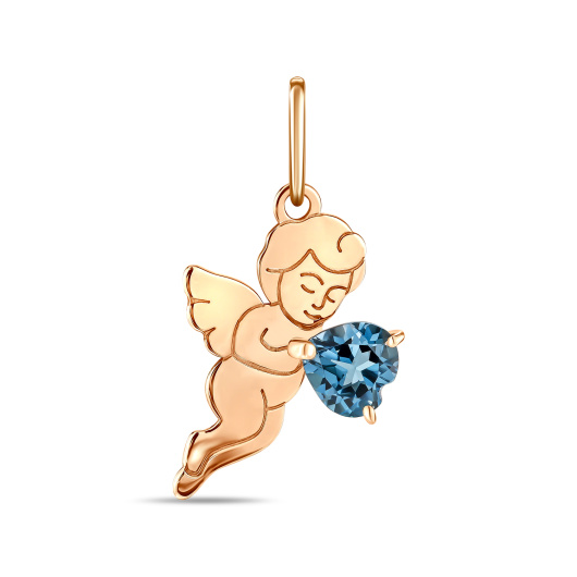 Подвеска с лондон топазом