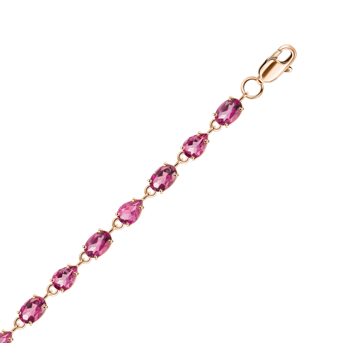 Браслет с родолитами - фото 1