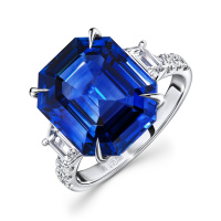 Кольцо с бриллиантами и сапфиром - фото 1 Кольцо с бриллиантами и сапфиром - фото 1