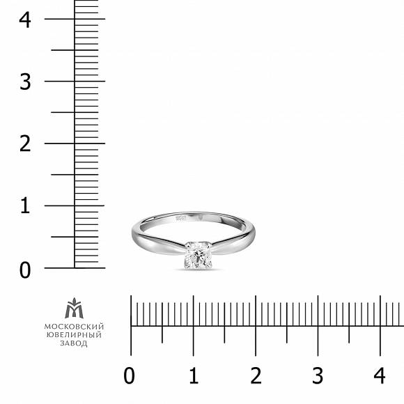 Кольцо с бриллиантом R01-SP35-030 - Фото 2