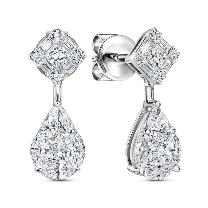 Серьги с бриллиантами - фото 1