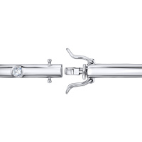 Браслет жесткий с бриллиантом - фото 3