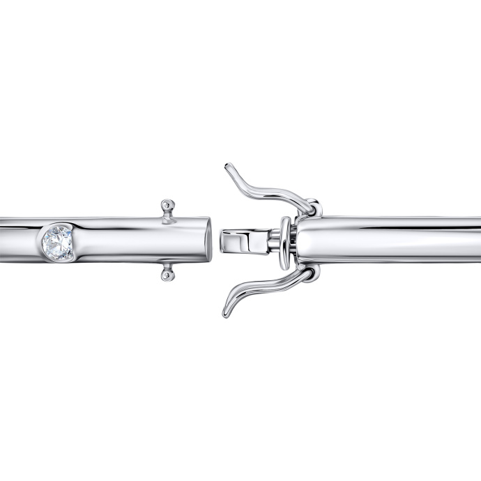 Браслет жесткий с бриллиантом - фото 3