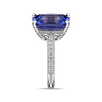 Кольцо с танзанитом и бриллиантами - фото 2 Кольцо с танзанитом и бриллиантами - фото 2