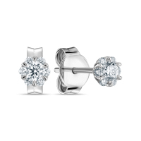 Серьги с бриллиантом - фото 1