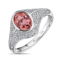 Кольцо с бриллиантами и турмалином - фото 1 Кольцо с бриллиантами и турмалином - фото 1