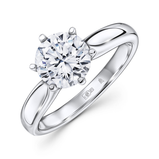 Кольцо с бриллиантом