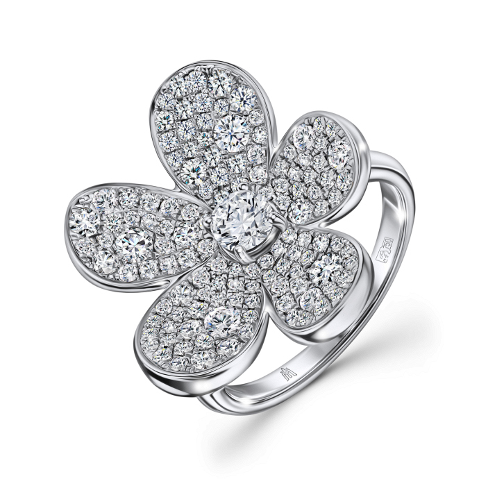 Кольцо с бриллиантами - фото 1