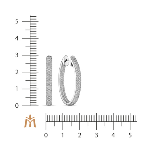 Серьги с бриллиантом