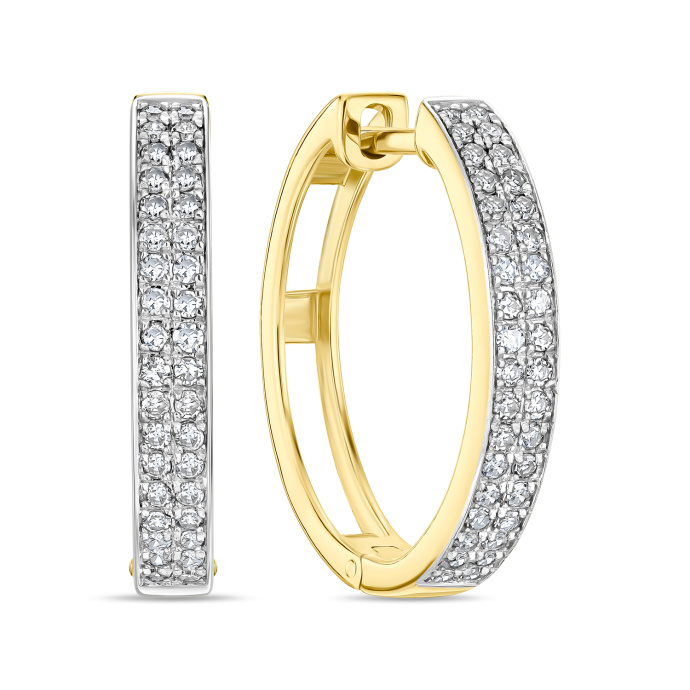 Серьги с бриллиантами - фото 1 Серьги с бриллиантами - фото 1